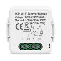 Relé wifi dimmer — frontal
