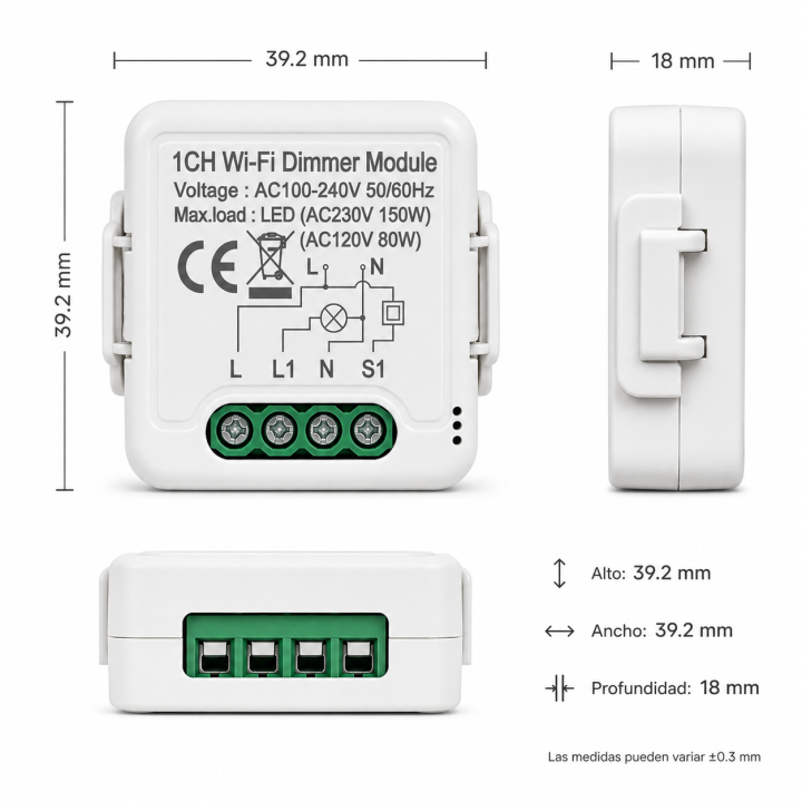 Relé wifi dimmer — diagrama