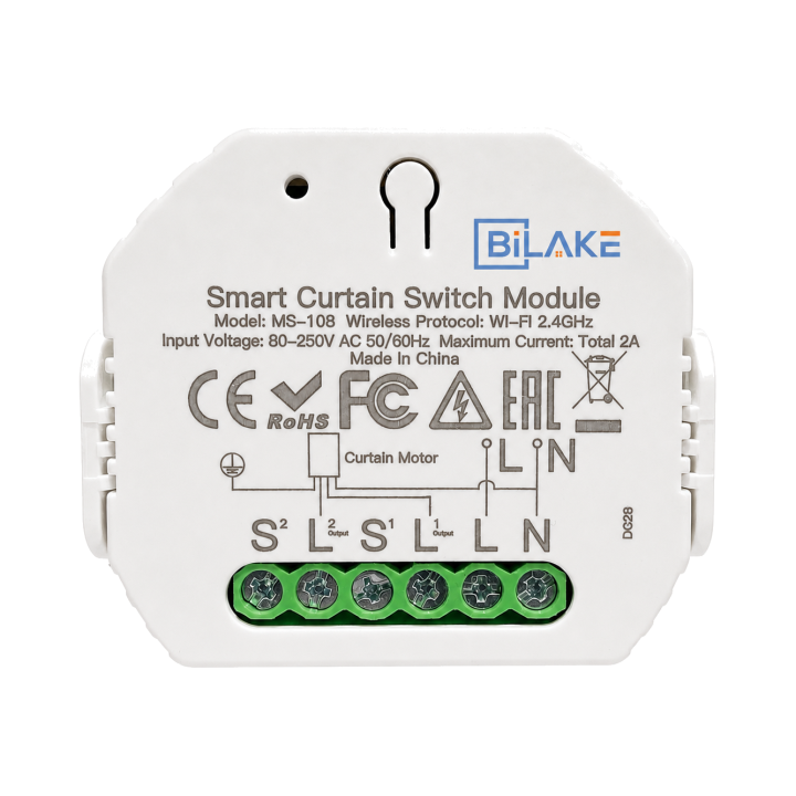 Relé wifi para persiana — frontal