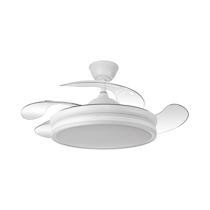 Ventilador de techo Calima Retráctil Plus — tres cuartos