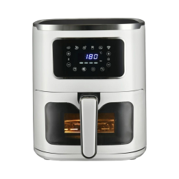 Freidora sin aceite digital 5 L Blanca — frontal