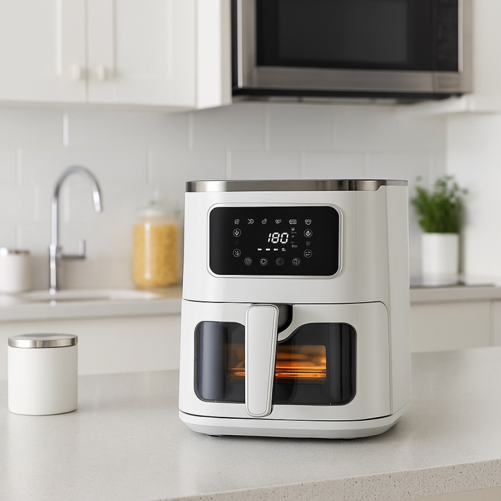 Freidora sin aceite digital 5 L Blanca — ambiente