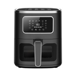Freidora sin aceite digital 5 L Negra — frontal